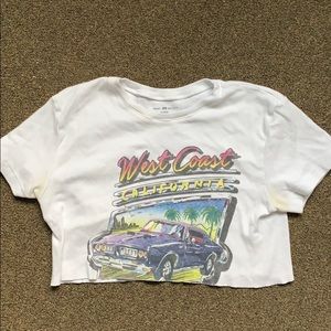 CROPPED BRANDY WEST COAST TEE
